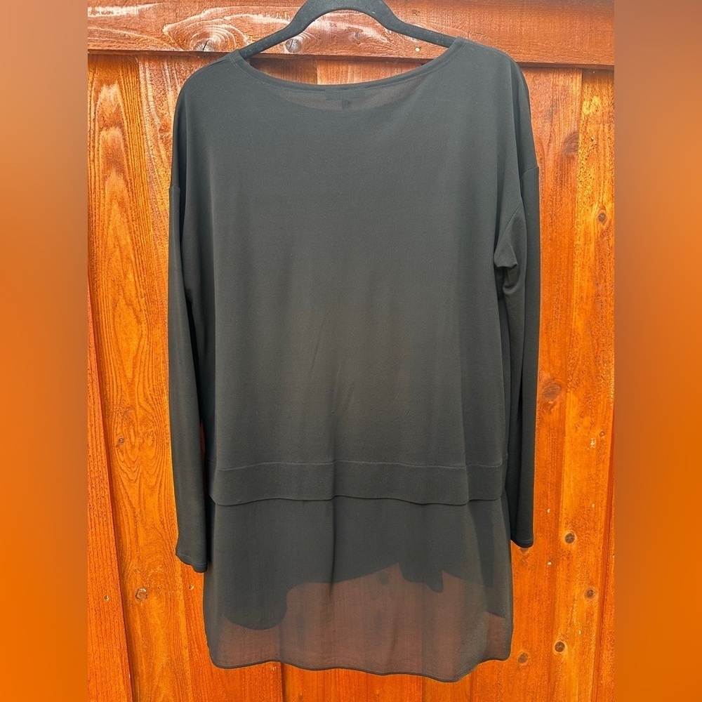 Eileen Fisher layered silk sweater - Picture 7 of 7